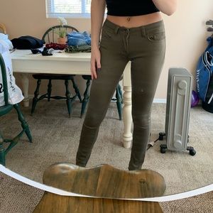 Never worn (except for photo) stretch brown jeans